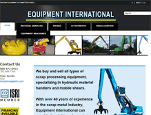 Tablet Screenshot of equipint.com